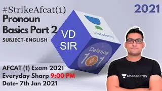 STRIKE AFCAT (1) 2021 Pronoun Basics Part 2 | English | Target AFCAT 2021 | VD Sir