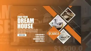 Dream House Banner Template Design In Pixellab | On Mobile | M S D Official