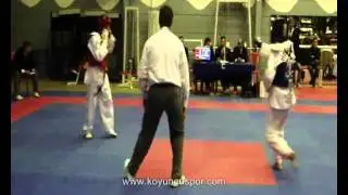 51kg Final Omer Aksoy vs Mehmet Dolas (Turkish Junior Taekwondo Championships 2010)