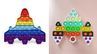 Aircraft Pop It Fidget Toy - Pop It Jigsaw Puzzles #08