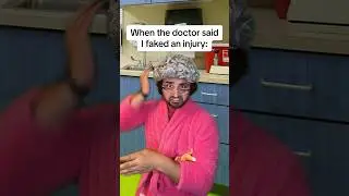When the doctor said I faked an injury 😅 #comedy #shorts