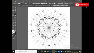 Illustrator'da Mandala tasarım şablonu  Mandala sanatı  A'dan Z'ye Tam Video