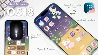 iOS 18 tips & tricks! BEST FEATURES ☁️📱 | customisation, control center, fav apps