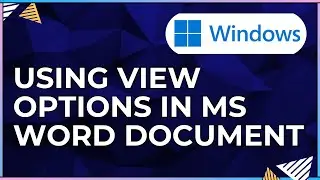 How To Use the View Options In a Microsoft Word Document-For Windows Computers