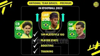 Brazil National Team Pack Premiun In eFootball 2023 | Players and Max Rating 💥 | 