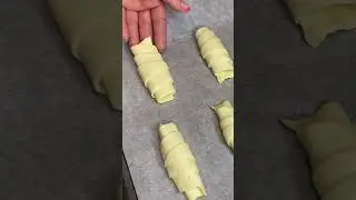 КРУАССАНЫ из слоеного тесто с Нутеллой!!! Ленивые Круассаны👍