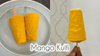 Mango Kulfi | Only 3 Ingredients Mango Kulfi | Creamy Mango Kulfi Recipe |