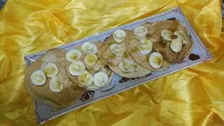pan cake  بان كيك بقطع الشوكولاته والموز