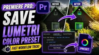 How to Save a Custom Lumetri Color Preset in Premiere Pro 2023?