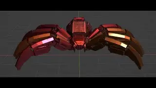 Low-Poly Robot Spider Animation Sneak Peak