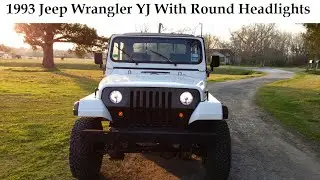 Jeep Wrangler YJ Square to Round (Circle) Headlight Conversion No Drilling