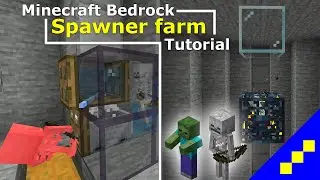 Skeleton/Zombie Spawner Farm for DAY ONE! Cheap, easy and efficient! | MCBE Tutorial 1.19+