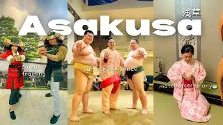 2 days of Experiences in Asakusa, Tokyo | Sumo, Samurai & Ninja, Matcha Tea Ceremony (Japan Vlog)东京