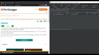 CSRF where token validation depends on request method-Web Security Academy