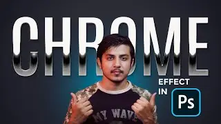How to Transform 3D Chrome Effect on Logo or any shape in Adobe  Photoshop | Urdu | Hindi Language