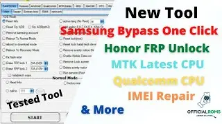 New Tool All FRP Samsung Bypass One Click | FRP Huawei |All MTK Format| TWRP Install | Qualcomm CPU
