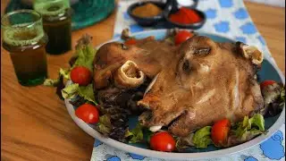 Steamed Lamb Head / رأس الخروف مبخر - CookingWithAlia - Episode 738