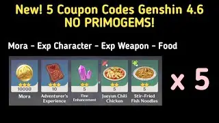 5 New Redeem Code Genshin Impact 4.6 NON-PRIMOGEMS