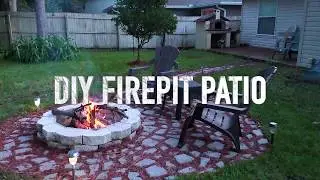 DIY Firepit Patio, Concrete Mold Stepping Stone, Garden Outdoor Living