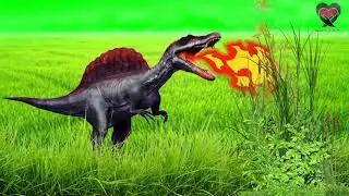 jurassic world | dragon fire on green screen animation