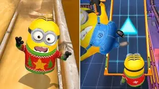 Holiday Sweater Minion Punches Minions at The Pyramids & Bratt's Lair | Despicable Me: Minion Rush