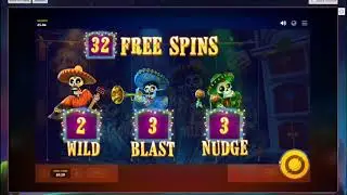 mega win on esqueleto mariachi slot machine