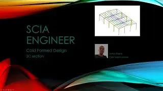 SCIA ENGINEER 20 - Cold Formed 2C section