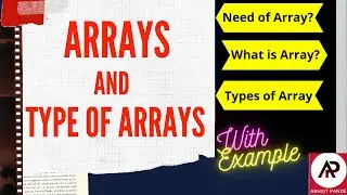 Array and Types of Array