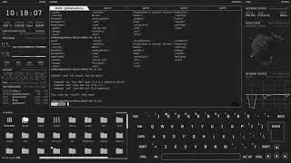 UI như hacker với terminal ubuntu với edex