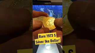 Rare 1973 Eisenhower Ike Silver Dollar #youtubeshorts #money #coin #silver #dollar￼