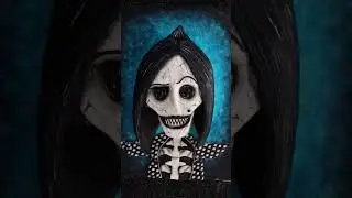 black is traditional #coraline #halloween2023 #cakedecorating #halloween #shorts