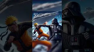 Naruto Vs Death Vader #ai #aiart #naruto #starwars