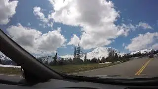 Mount Rainier on a sunny summer day