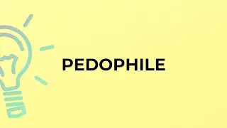 What is the meaning of the word PEDOPHILE?