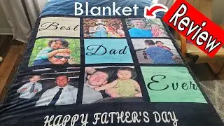 Best Dad Ever Gifts For Fathers Day - Create Your Own Photo Blanket  On Amazon - Review