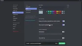 Reaction role bot setup, (nuggetbot)