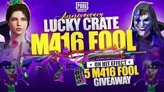 Anniversary crate for M416 Fool | 5 M416 Fool Giveaway | 🔥 PUBG MOBILE 🔥