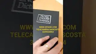 Telecamera nascosta in un libro cassaforte