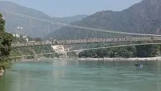 Ram jhula rishikesh. ganga maa river beutiful view