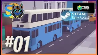 #1 Voxel Tycoon 0.85 Steam Realease (Passengers Update) | Lets Start With A Bus