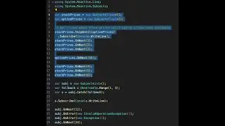 c# Reactive programming multiple streams of data