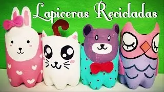 Lapicera de Botellas Plasticas | Decora tu escritorio | manualidad reciclada