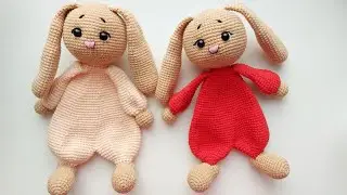 Croșetăm iepuraș în pijama/ Crochet bunny in pijamas amigurumi style