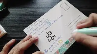 [April 11 2022] Decorating Postcards with Arabic Calligraphy | Postcrossing