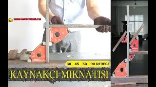KAYNAKÇI MIKNATISI 90 derece açılı mıknatıs Neodimyum Manyetik Kelepçe 30 45 dereceli 60