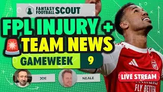 GABRIEL INJURY?! 😲 | FPL GW9 INJURY + TEAM NEWS 🚨 |  Fantasy Premier League Tips 2025/26