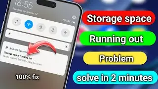 How to fix storege space running out in Android // some system functions may not work problem fix