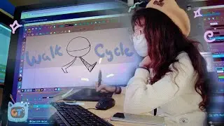 🎨 Day in the life of a Animation student 🌱 Animating Walk Cycles 🥕 Toon boom harmony🖌️