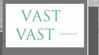 Photoshop CS5 tutorial - How to kern in Photoshop CS5 by GRAFX TV