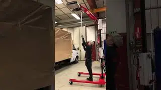 Drying high up on truck
